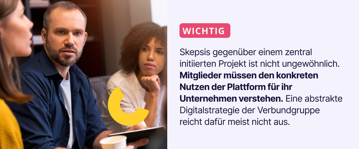 Plattform-Setup für Verbundgruppen - Merksatz Replatforming