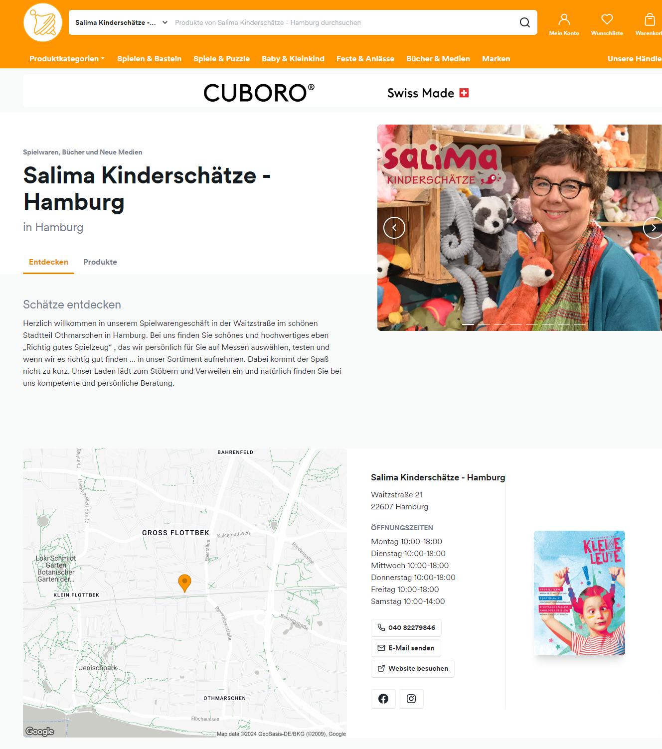 Salima Händlerprofil ARS Online Marktplatz